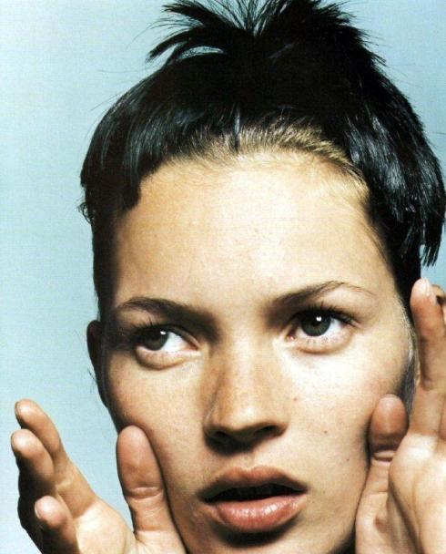 Kate Moss in Heads: Hair by Guido